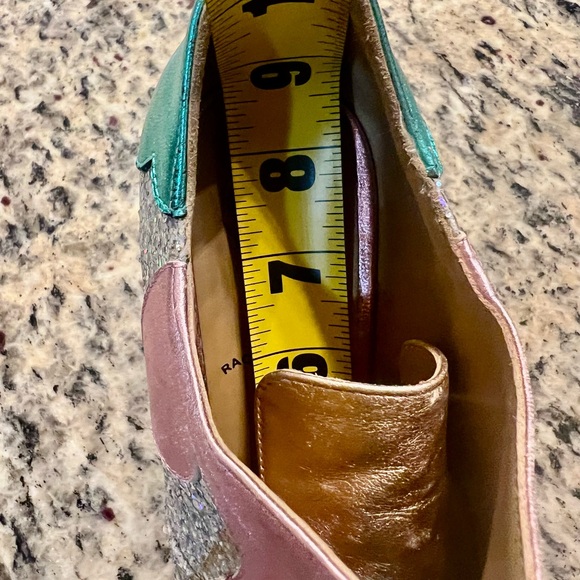 John Fluevog Pink and Blue Glitter Heels - Picture 16 of 16